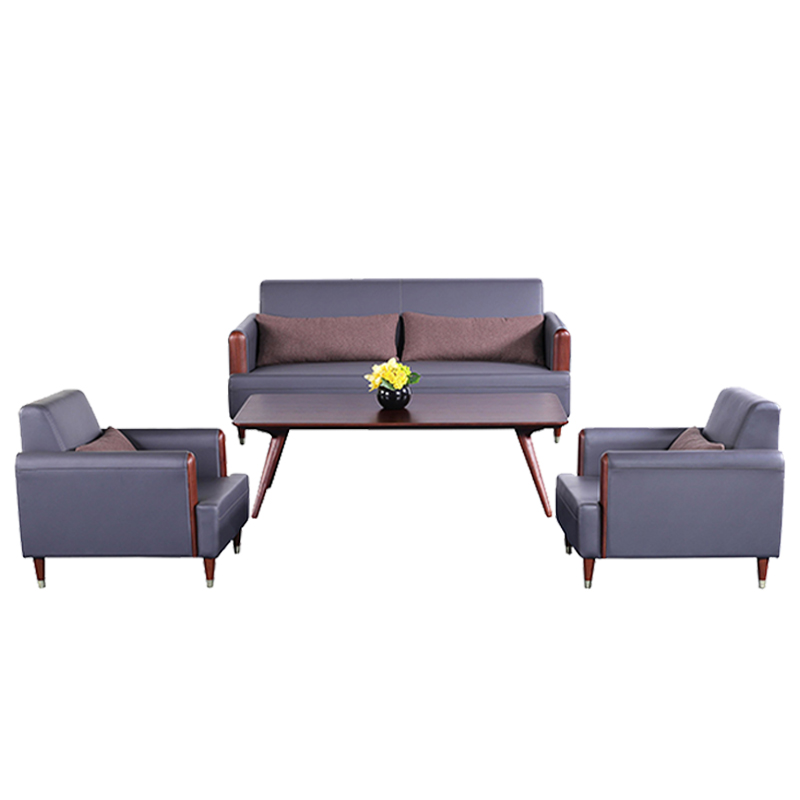 匡大 酒店沙发办公沙发 皮艺沙发 办公室接待沙发 西皮 沙发组合 KDT288高清大图