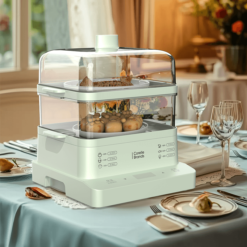 康宁CORELLE BRANDS多功能电蒸锅CB-DQ005-TG/KZ高清大图