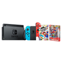 NINTENDO任天堂 日版Switch彩色+马里奥派对聚会+马里奥奥德赛 掌上游戏机便携NS（预定1月20号左右发货）