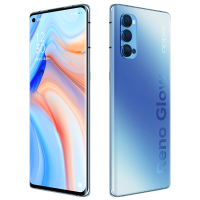 【优惠800】OPPO Reno4 Pro 12GB+256GB 晶钻蓝 双模5G 65W超级闪充 超级夜景视频 7.6mm超轻薄设计 全网通 拍照游戏智能手机