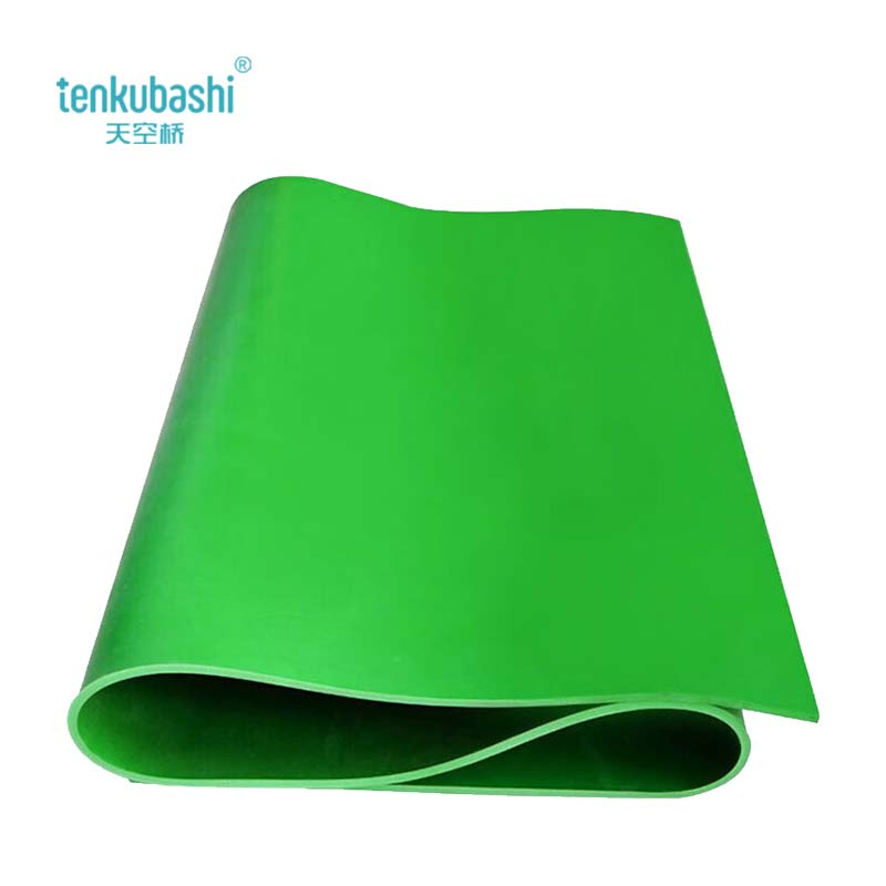 天空桥 高压绝缘垫 绿色平面 35kv 10mm*1米*5米 卷高清大图