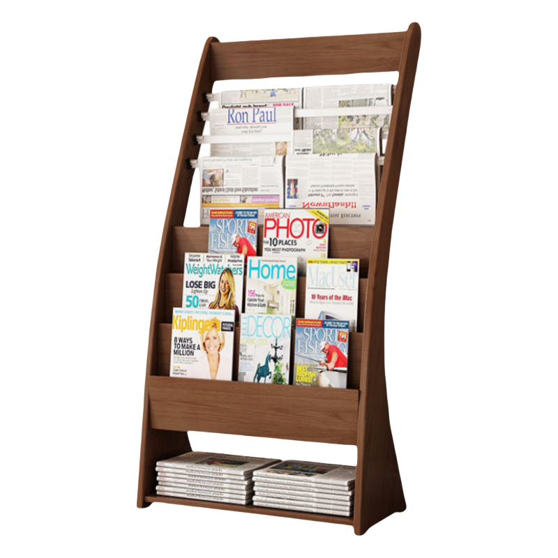 华立伟木质报刊架61*35*127cm个高清大图