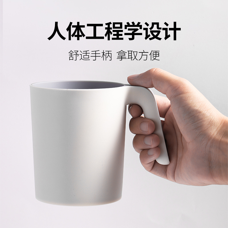 创意洗漱口杯家用刷牙杯子情侣套装韩国欧式樕牙缸可爱简约牙刷杯|[单身贵族]带柄深蓝色+不锈钢牙刷牙杯架