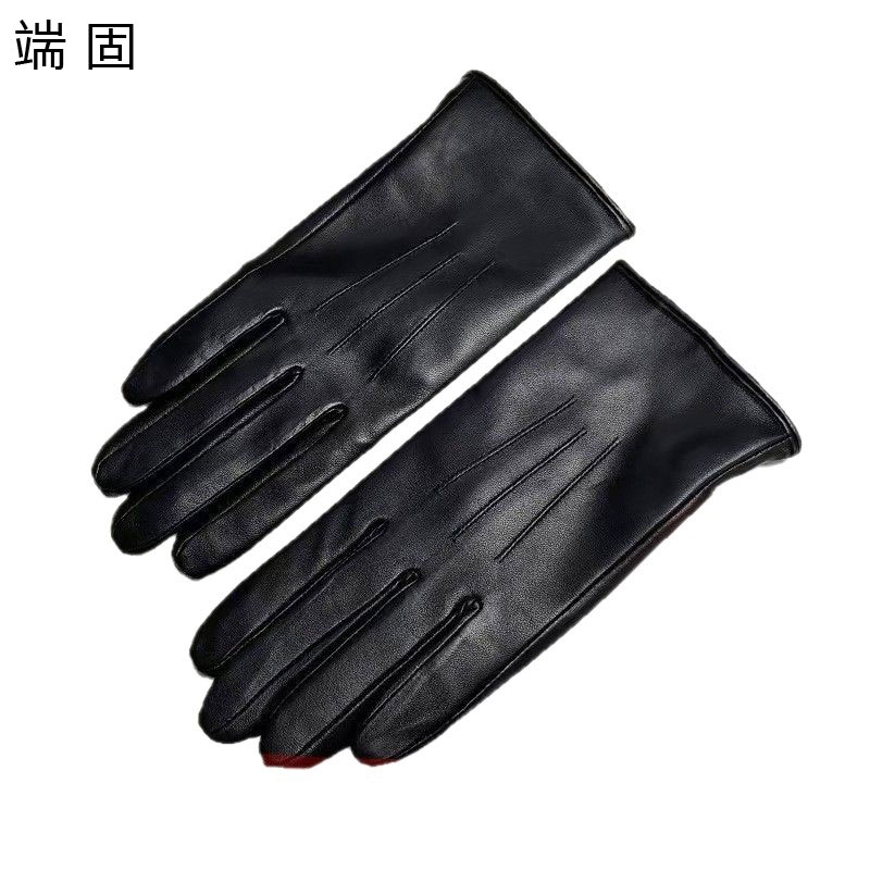 端固女士防寒羊皮手套D37T/双高清大图