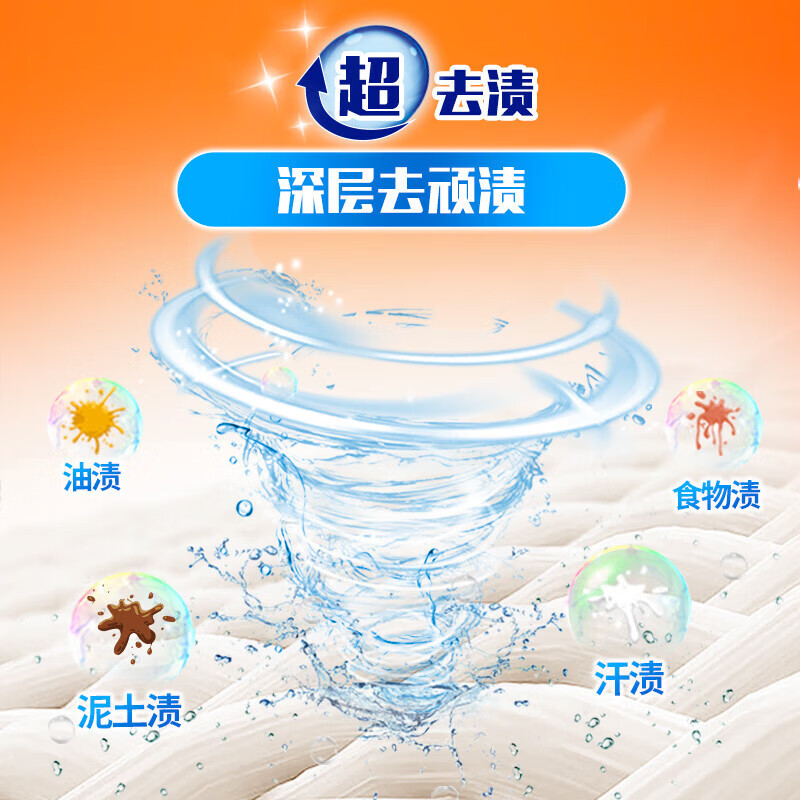 汰渍洗衣液 去渍无残留 全效360度洗衣液 去渍除菌除螨持久留香家用 洁雅百合香500g