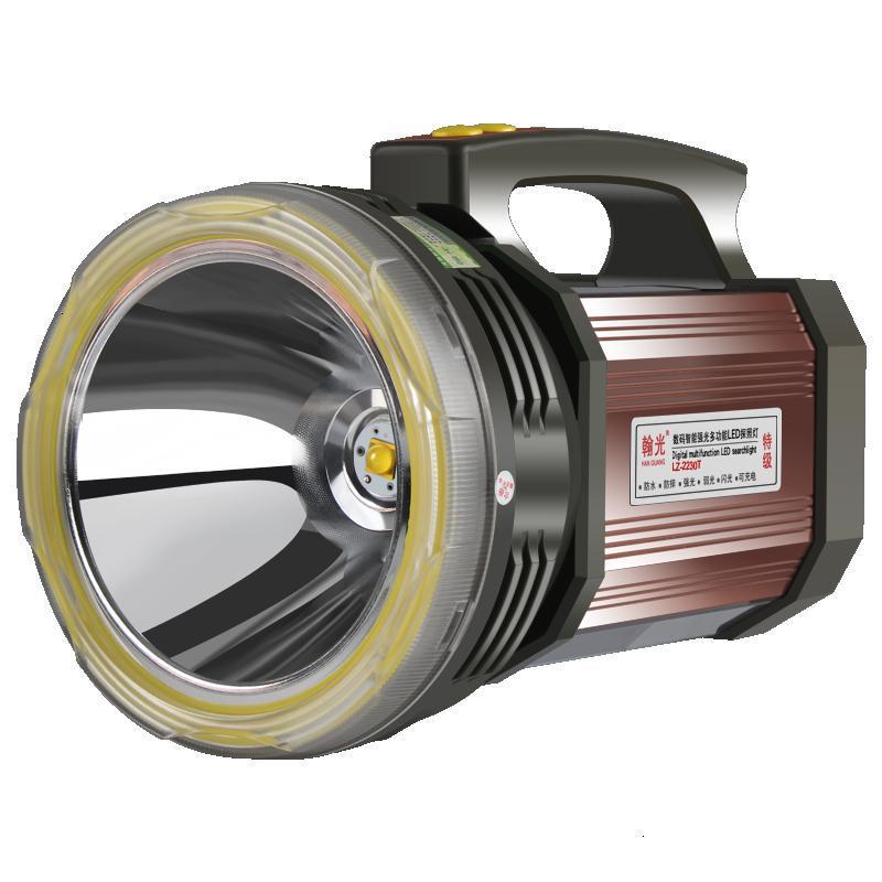 苏宁户外运动专营翰光g加强光手电筒充电手提式远射王5000户外w米巡逻