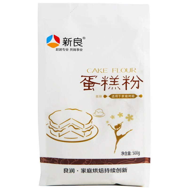 新良 蛋糕粉低筋面粉 烘焙原料 饼干糕点用小麦粉 500g/袋（袋）
