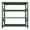 洛苏通盛消防铁锹镐农具摆放架安保装备器材存放架军绿色拆装盾牌货架2米长存放架2000*600*2000常规款
