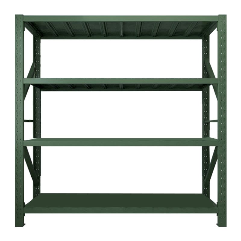 洛苏通盛消防铁锹镐农具摆放架安保装备器材存放架军绿色拆装盾牌货架2米长存放架2000*600*2000常规款图片