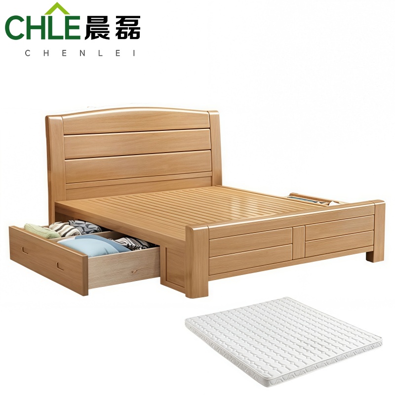 晨磊 单人床 床+床垫 200*150*49cm 张高清大图