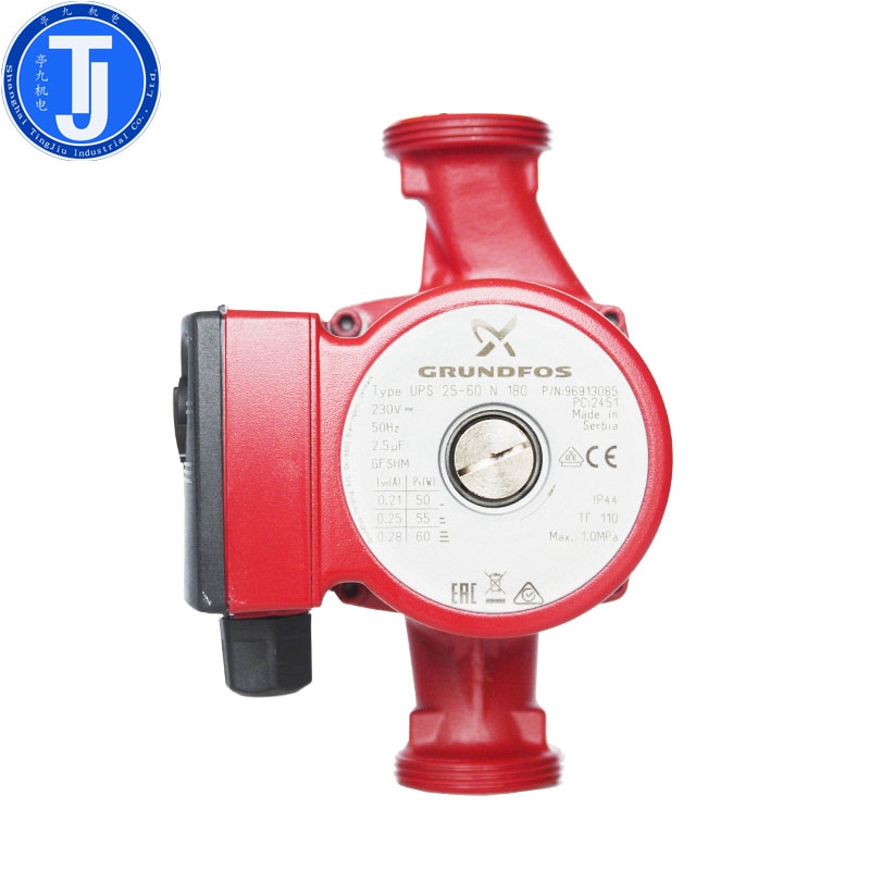 丹麦格兰富水泵UPS25-60N家用低噪音型热水循环泵不锈钢管道加压泵高清大图