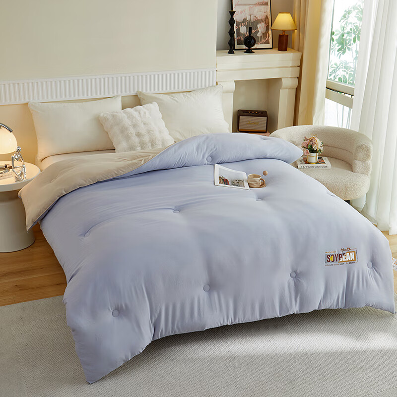 彼加曼 BGM-B2552无印云感棉大豆被150*200cm高清大图