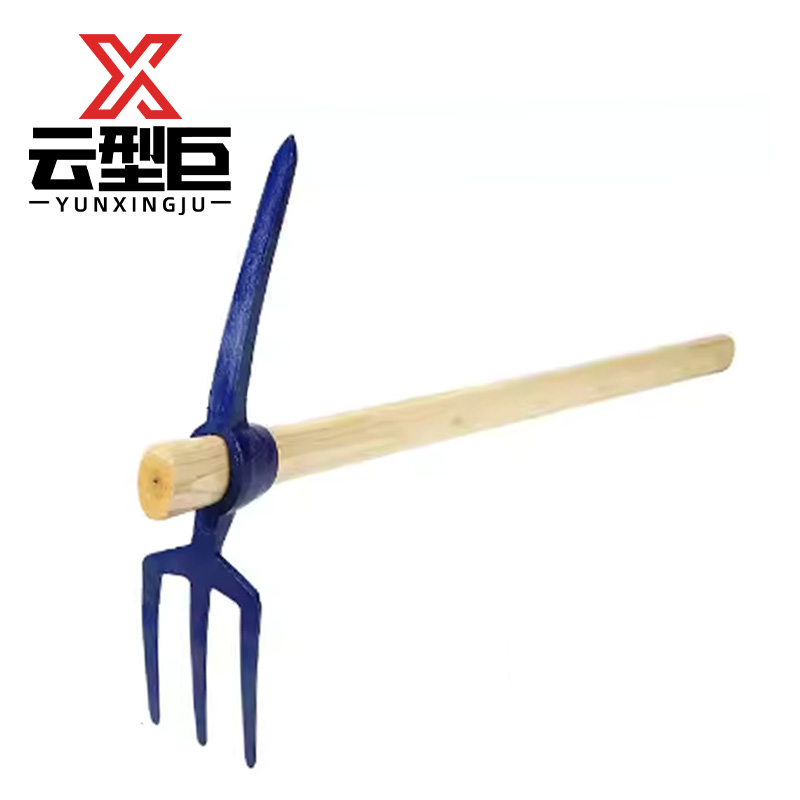 云型巨 农用耙牛耳耙 三齿一尖带柄 把高清大图