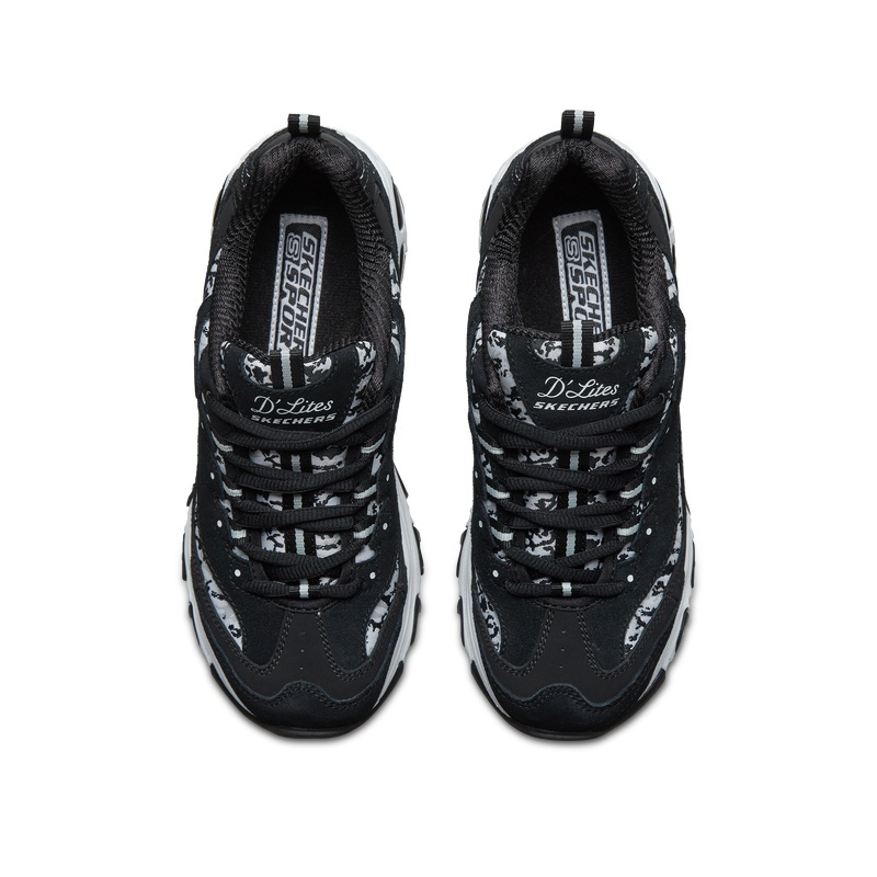 Skechers斯凯奇女鞋透气熊猫鞋厚底老爹鞋休闲运动鞋99999825