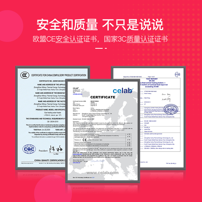 威特尼(Vaitny) 24KW壁挂炉 CE系列 采暖炉热水器两用(天然气) 板换技术恒温拒绝忽冷忽热100-180㎡高清大图