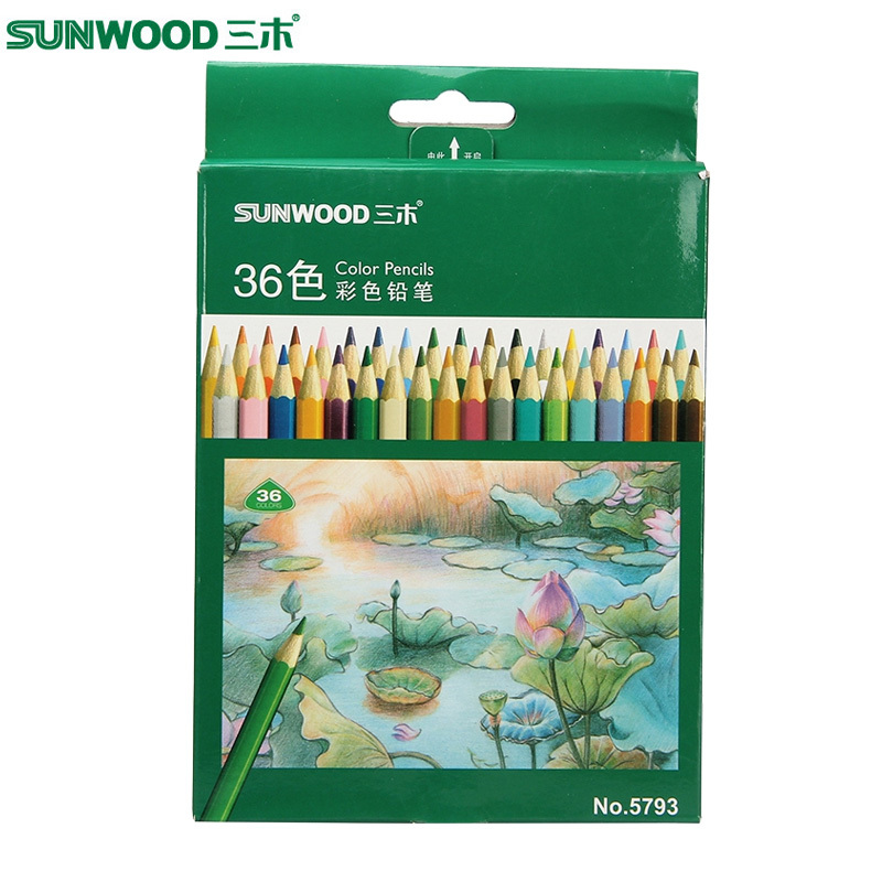 三木(SUNWOOD)5793 彩色铅笔 36色涂鸦笔 填色笔 秘密花园填色笔