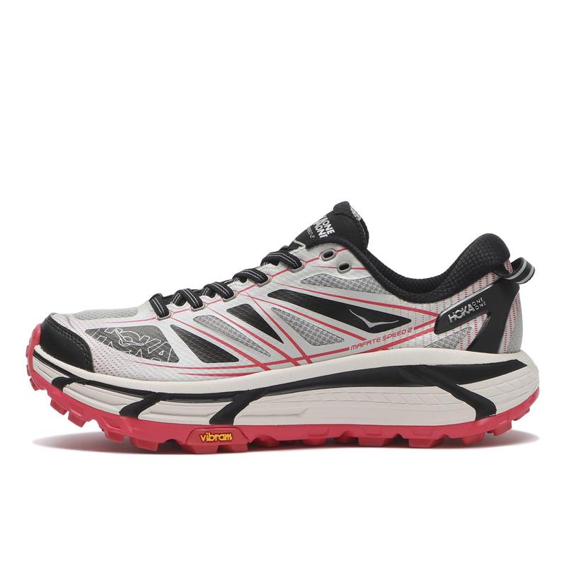 Hoka One One中性跑步鞋超轻便透气缓震设计适合各种路况 GREY/RED 38.5