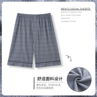 睡裤夏季男士棉质薄款短裤休闲宽松大码青少年居家睡裤可外穿跨境_652 男XL HD1637【双口袋】