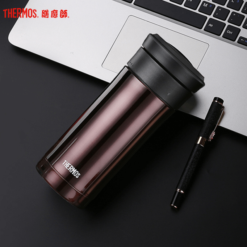 膳魔師(THERMOS)保温杯TCMK-350带茶漏泡茶杯350ML水杯304不锈钢膳魔师车载办公商务不锈钢色SBK通用高清大图