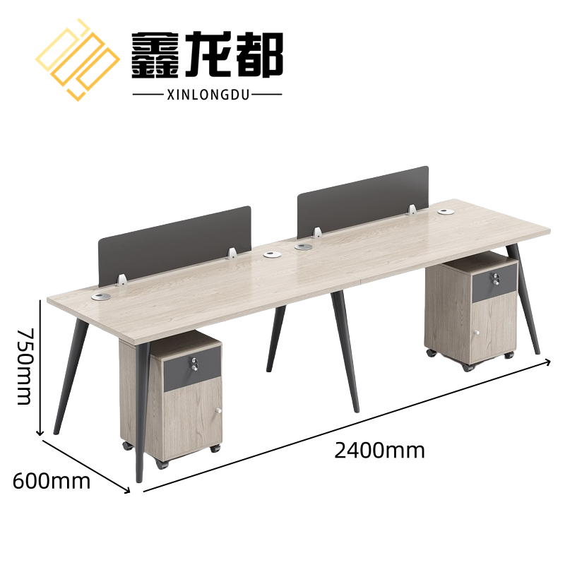 鑫龙都办公桌单人位张高清大图