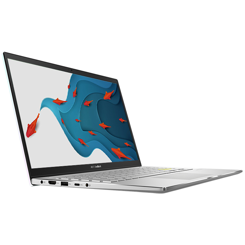 华硕(ASUS) 灵锐14 M4600 7nm新锐龙八核处理器 14英寸轻薄本笔记本电脑(R7-4700U 16G 512G 薄至14.9mm 全金属)梦幻白