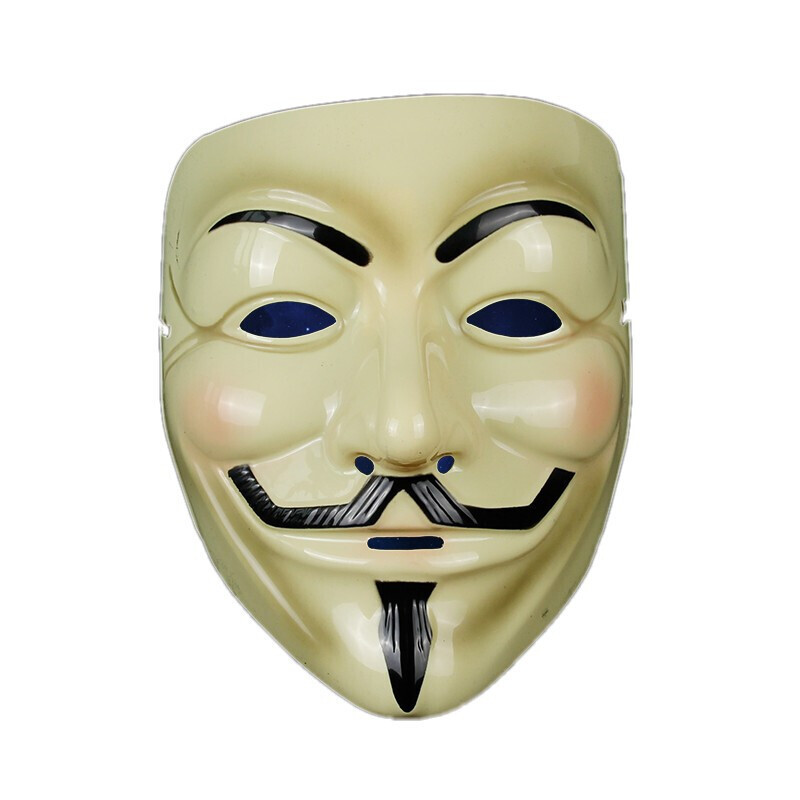 创意情景万圣节v字仇杀队面具男全脸恐怖小丑面具白街舞鬼步舞鬼脸