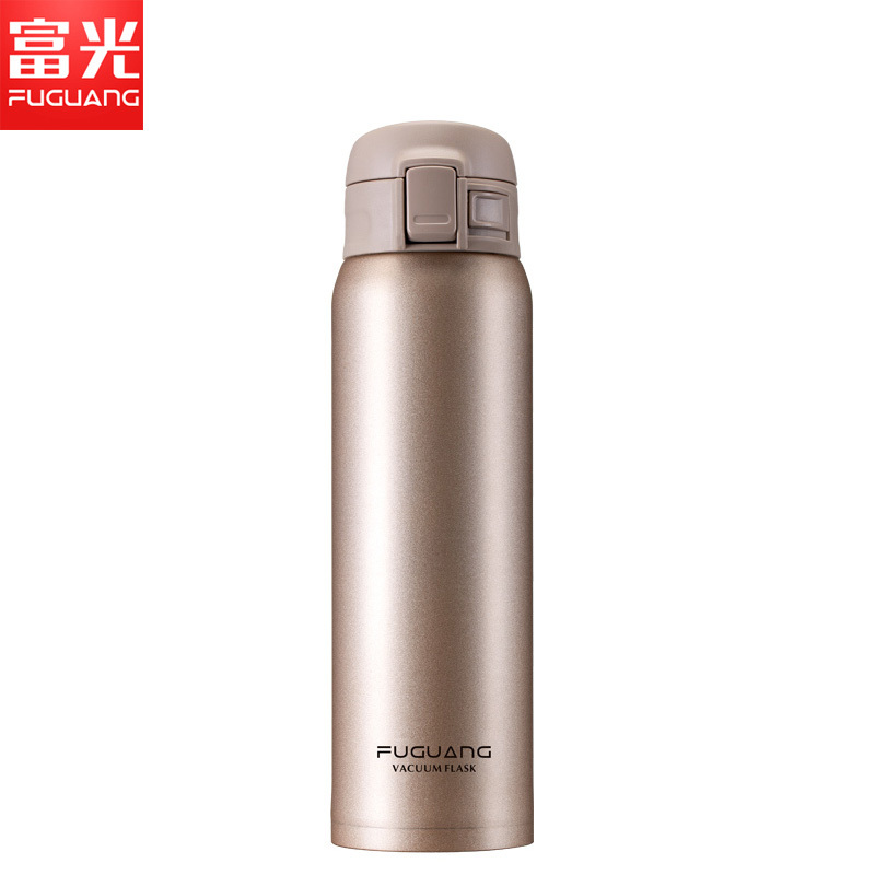 富光(FUGUANG)保温杯WFZ1013-480 480ml弹跳大容量保温杯男女学生便携车载水杯不锈钢简约杯子