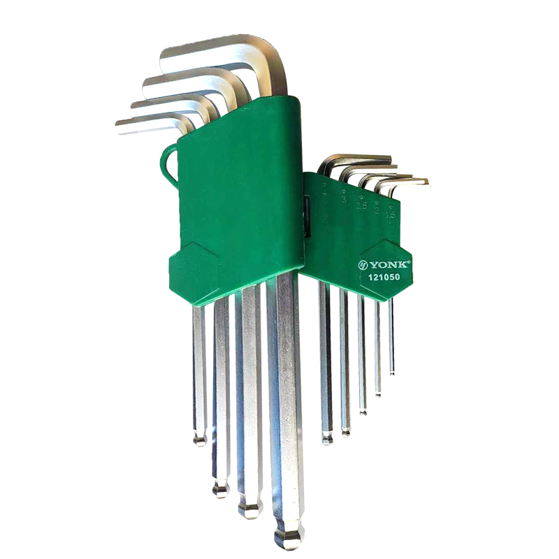 约克(YONK) 9pcs 亚光公制中长内六角 件高清大图