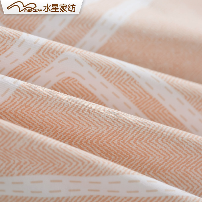 J水星(MERCURY)家纺 全棉斜纹四件套床品套件简约双人床品套件