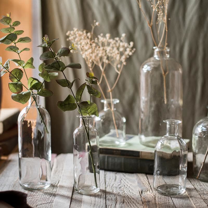 美帮汇小口玻璃瓶 花瓶花器花插 清新森系INS日式北欧装饰摆件 B图片