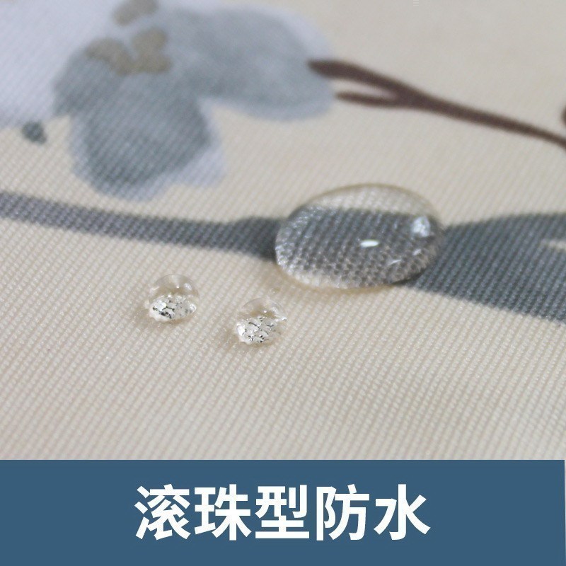 美帮汇中国墨花浴帘水布加厚霉卫生间淋浴隔断挂帘浴室帘子 宽200x高180cm 默认尺寸