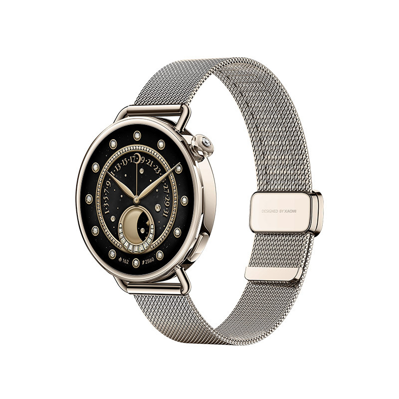 小米(MI)Xiaomi Watch S4 41mm 流沙金 米兰妮斯表带 金属表带 智能手表 41毫米小尺寸表盘小米汽车su7钥匙 澎湃OS 2 心率血氧监测 男表女表智能手环