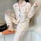 睡衣女春秋季长袖棉纱布2022年新款网红风薄款家居服两件套莎丞