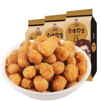 PY味滋源 多味花生120g*3袋 坚果炒货特产小吃休闲零食品