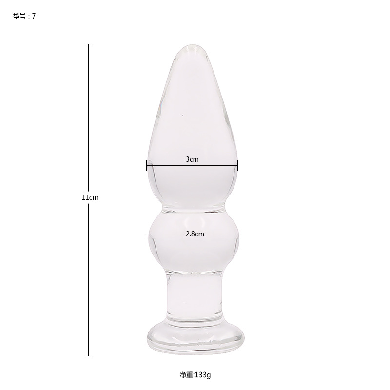 葫芦7款 水晶玻璃后庭肛塞性工具情趣用品激情自玩性玩具成人用品 6号一个高清大图