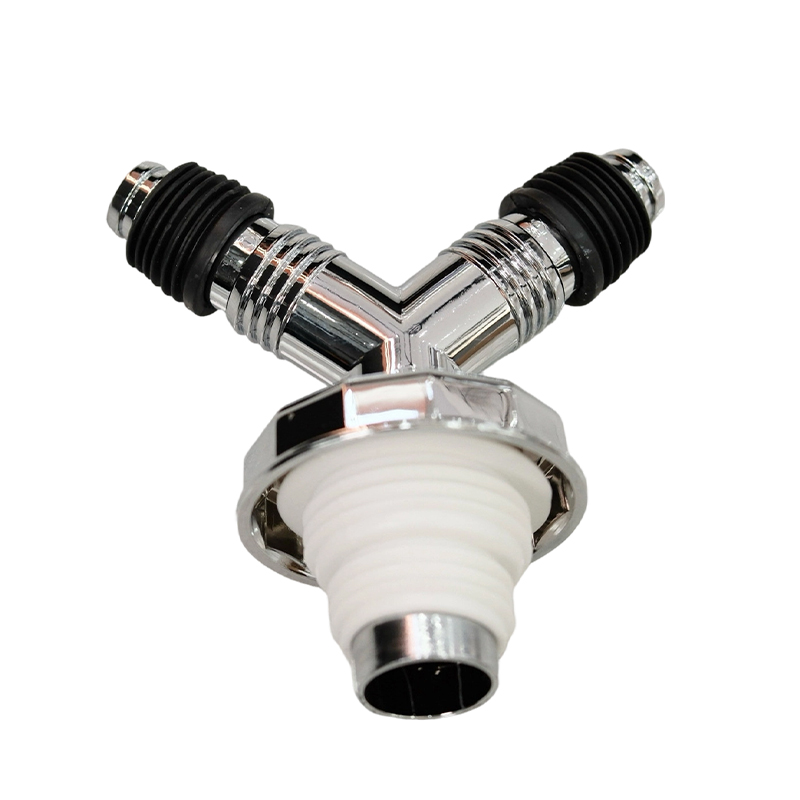 LONMATE 地漏接头电镀Y型大盖三通SL497 一个高清大图