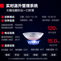 德玛仕(DEMASHI)大功率商用电磁炉学校单位食堂厨房设备 小炒加大炒组合灶HW-DXC1520-01(304材质)