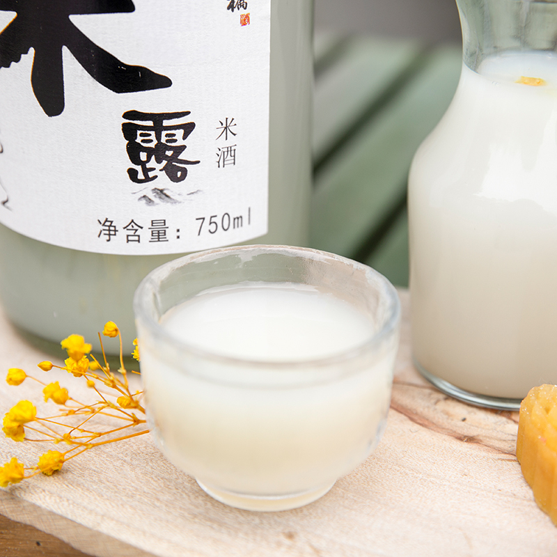 苏州桥米酒桂花米露少女微醺甜酒桂花酿糯米发酵月子晚安酒750ML*6整箱