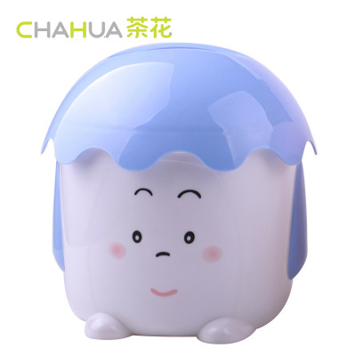 茶花(CHAHUA)塑料卡通手纸筒0922抽取式抽纸筒纸巾筒抽纸盒纸巾盒可爱卷纸筒餐巾纸盒 颜色随机
