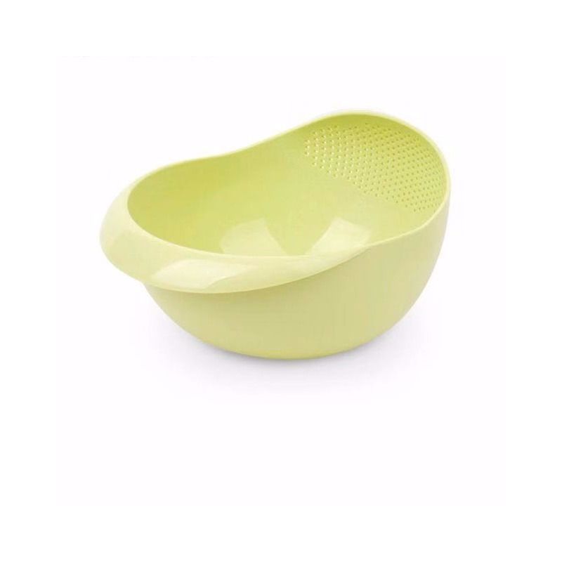 大号淘米器北欧风居家用厨房水果盘洗菜篮糖果盒零食沥水篮收纳篮|绿色 单只