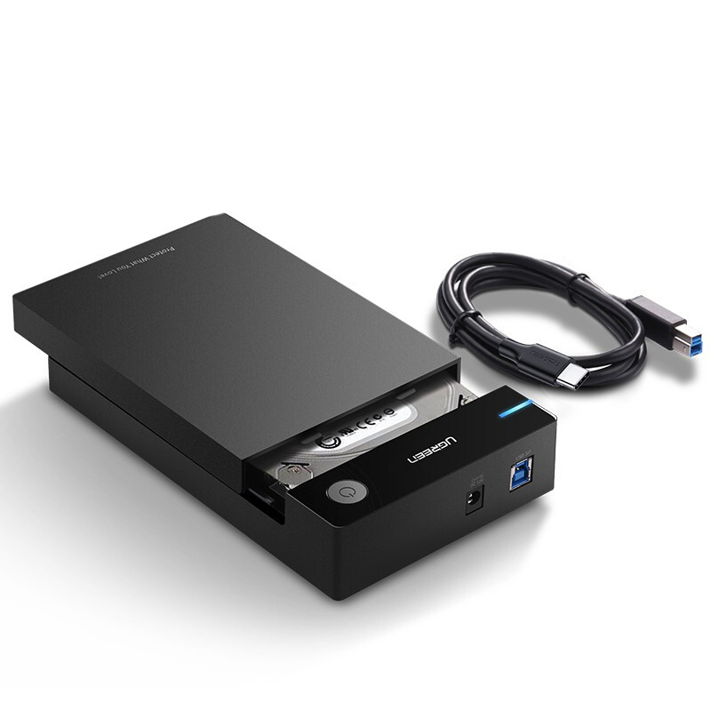 绿联 US222 USB3.0 3.5英寸移动硬盘盒 配线款 60736