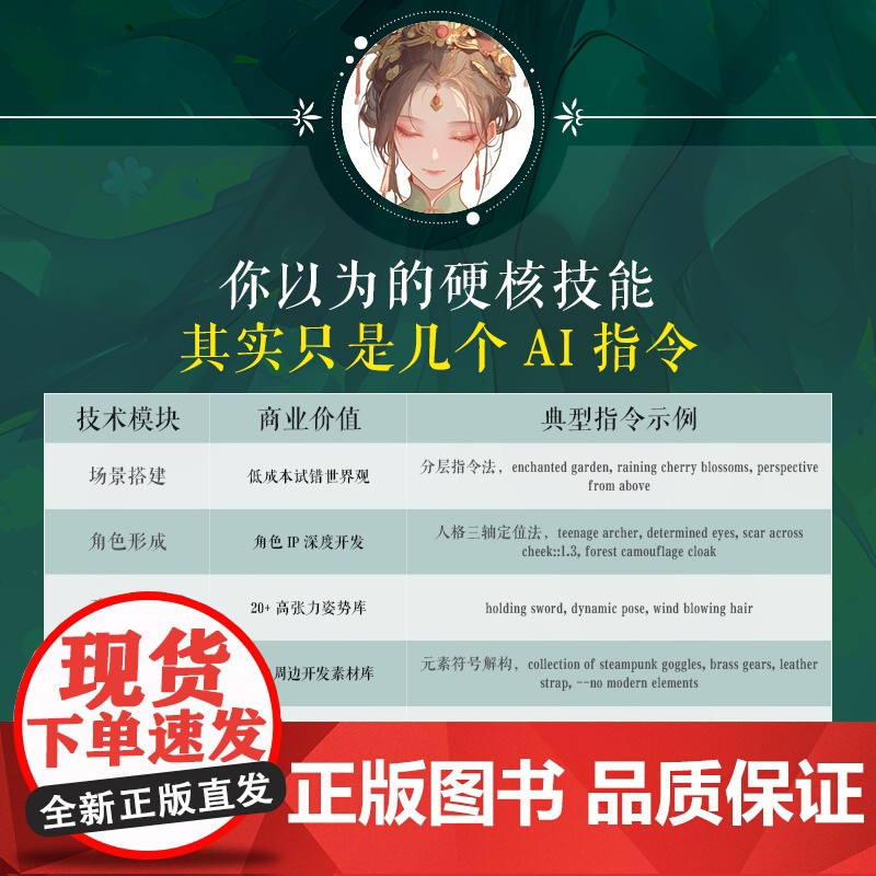 AI动漫角色设定教程 OC人物设定AI教程Midjourney角色设计原创二创 AI绘画基础 世界观MJ同人设定高清大图