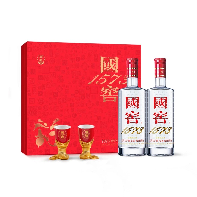 泸州老窖 52度国窖1573大展宏兔礼盒 500ml*2瓶礼盒装 浓香型白酒高清大图