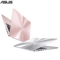 华硕（ASUS）灵耀金属超极本RX310UA7100 13.3英寸轻薄本商务办公超薄学生手提笔记本电脑（i3-7100U 8G 256GB）石英灰/玫瑰金 定制