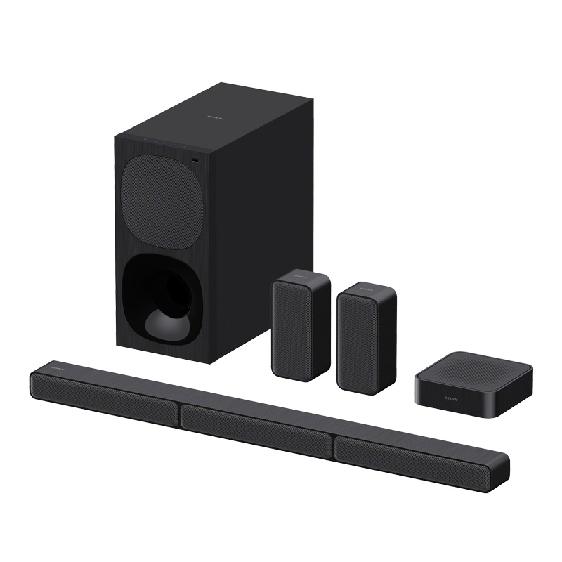 索尼(SONY) HT-S40R 5.1声道实体环绕电视回音壁SoundBar音响音箱后置环绕家庭影院客厅组合套装 黑色