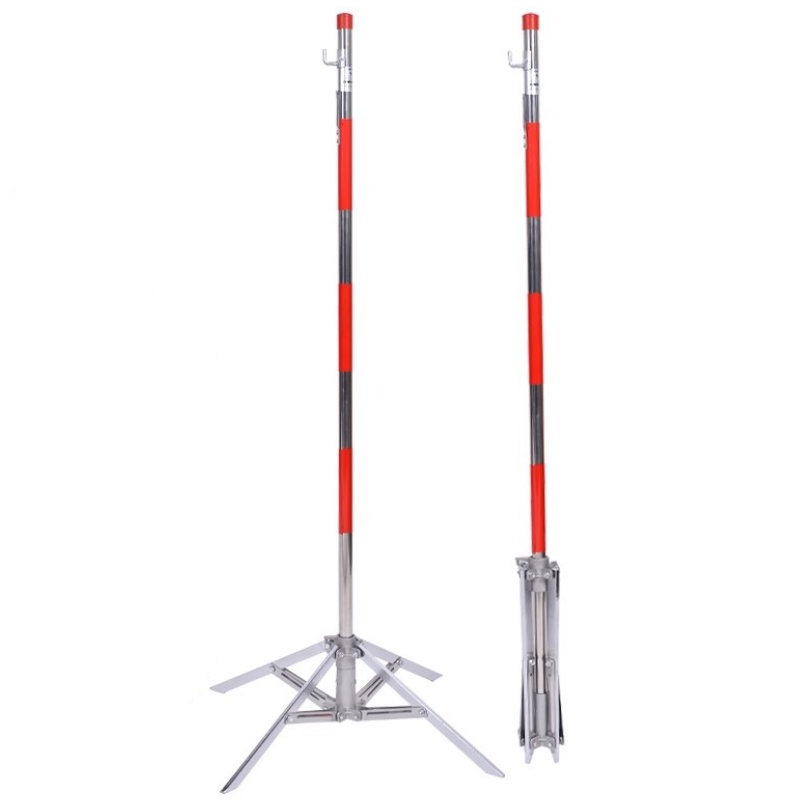 吉迎尚品 警戒线围栏杆安全围网立柱支架 伞式1.2米 个高清大图