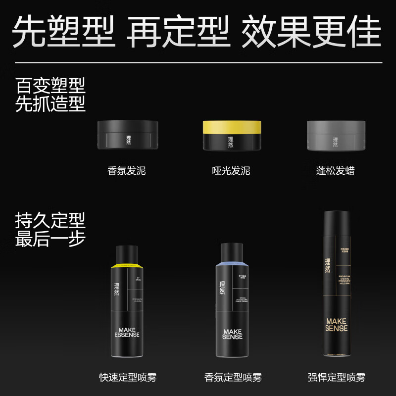 理然 香氛塑型发泥 80g(柏木香)高清大图