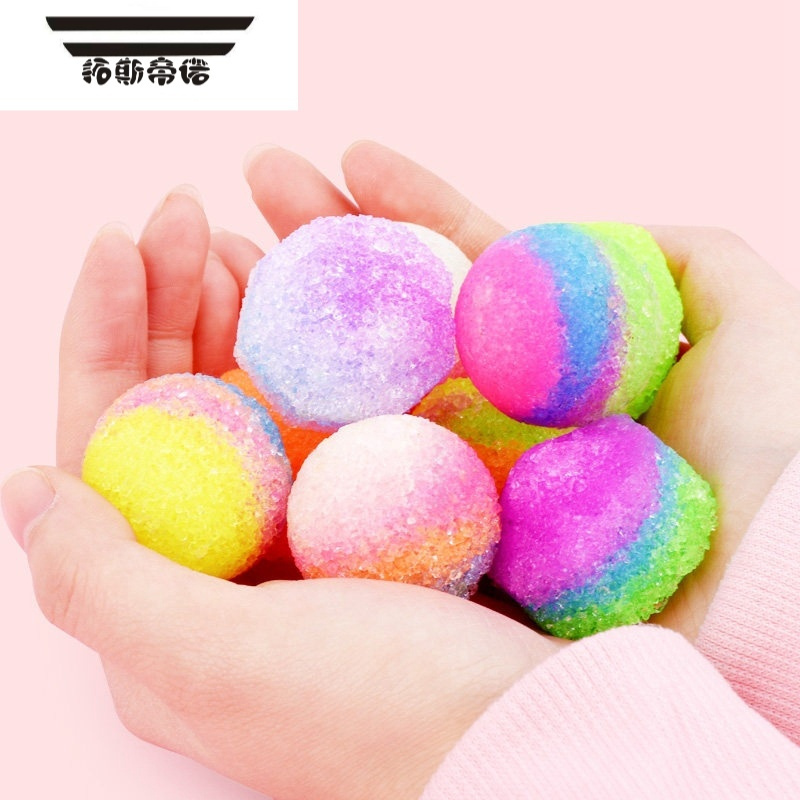 拓斯帝诺手工制作diy七彩弹力球小学生创意礼品跳跳沙夜光球