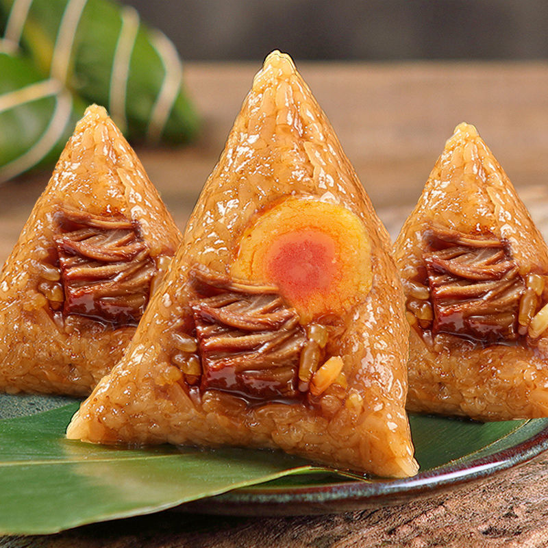 粽子大肉粽子蛋黄鲜肉粽6-15只*170克早餐棕子蜜枣豆沙多种可选