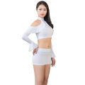 欲之诱惑 情趣内衣 紧身情趣制服套装诱惑SM夜店激情服 女包臀裙ol秘书制服 性感分体内衣 夜店制服 丝光白挑逗_875